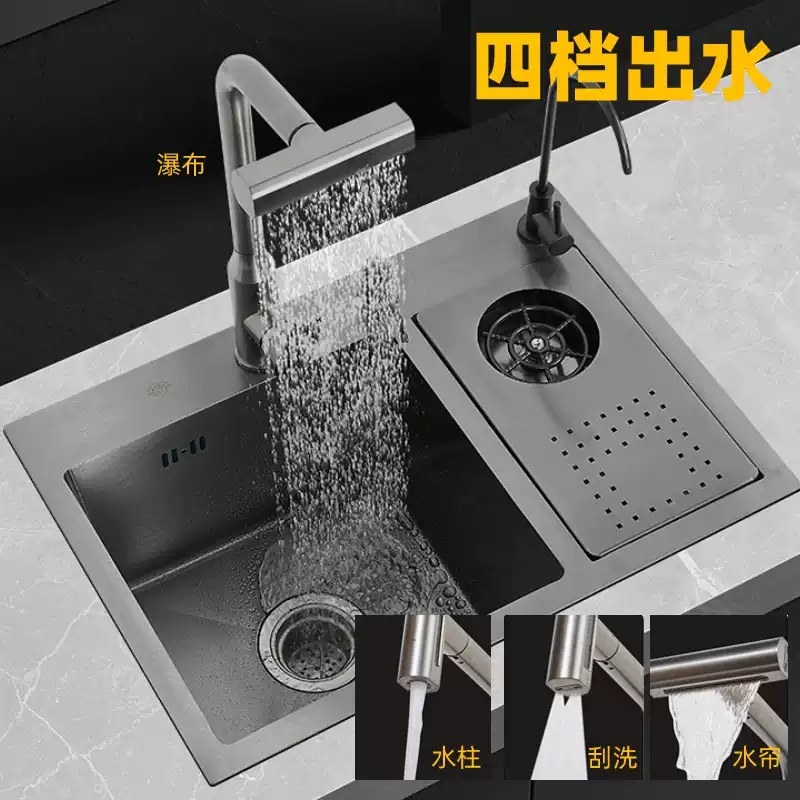 업소용 싱크볼 워터스테이션 컵워셔 블렌더 피처린서 세척 블랙 55x32A 패키지 - 상세 이미지 3
