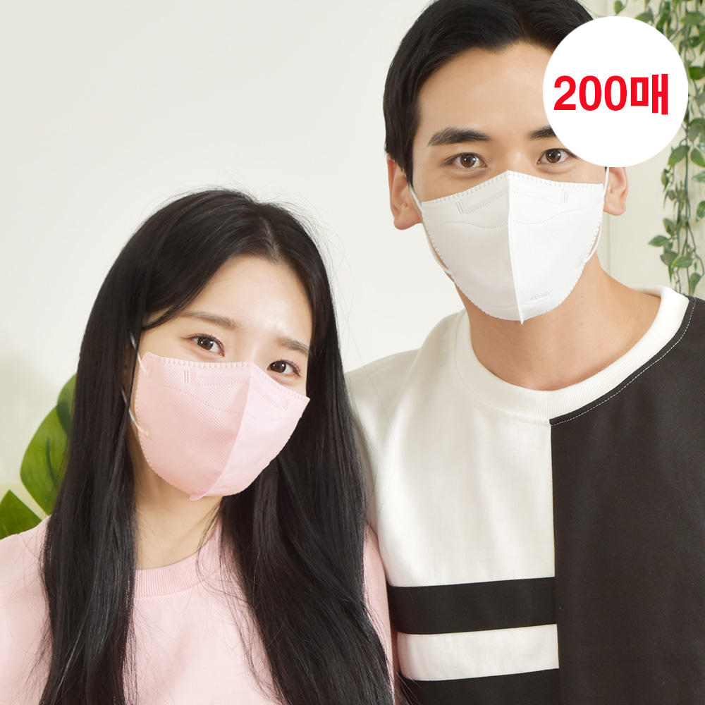 메디케이알 데일리핏 새부리형 KF94 대형 200매 컬러 황사마스크