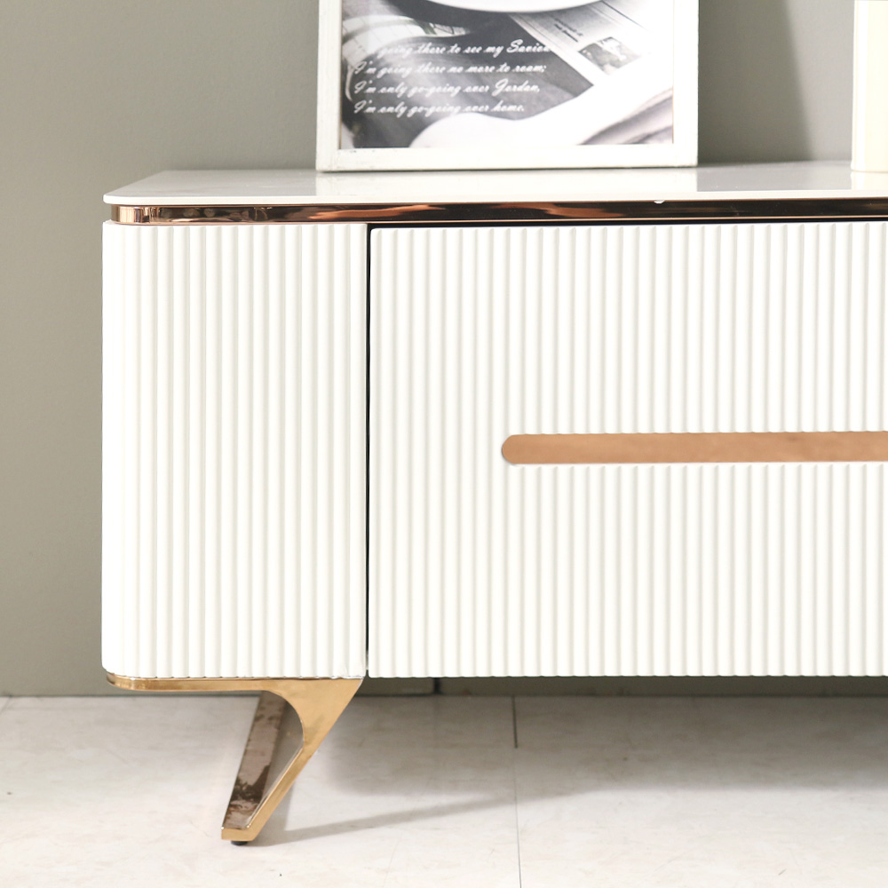 스코나 리벨스 템바보드 로즈골드 포세린 세라믹 2100 거실장 TV장