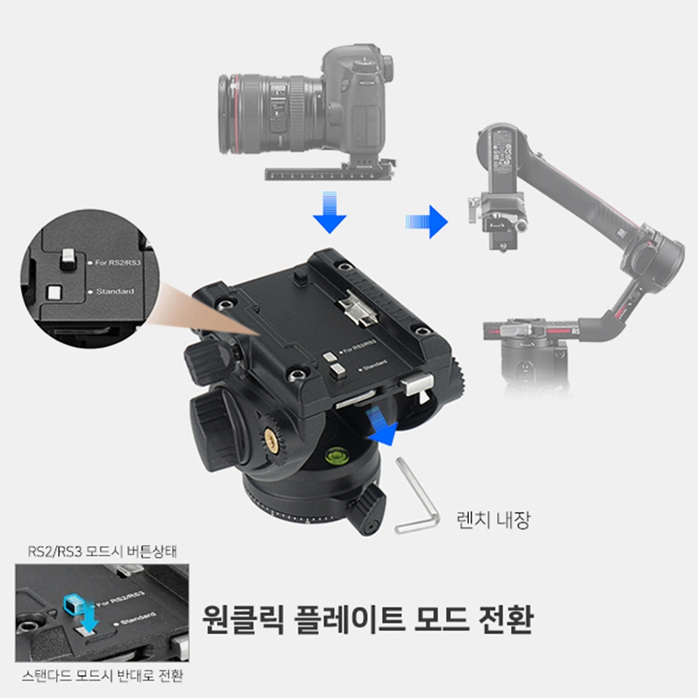 유튜버삼각대 호루스벤누 방송용 긴 삼각대 - 상세 이미지 5