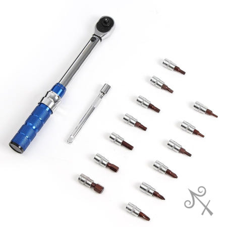 캔캔토토 라쳇형 토크렌치 비트세트 2-24Nm 수공구 자전거렌치 라쳇핸들 자전거공구