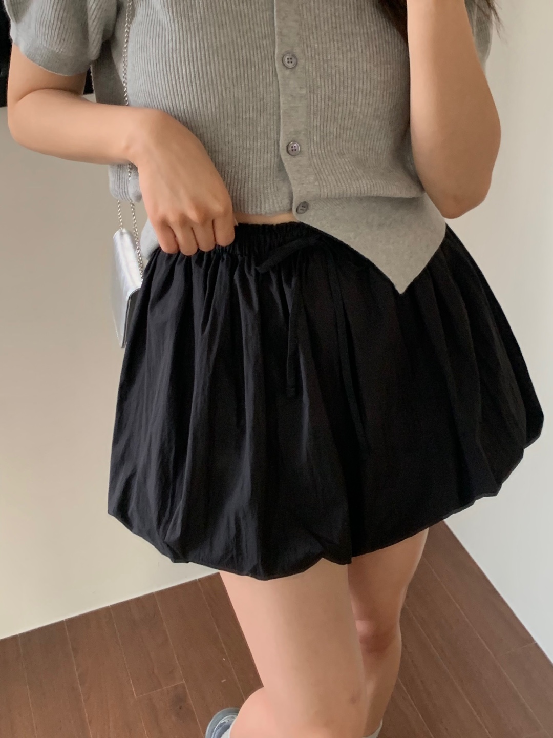 핀터 펌킨 벌룬 미니 스커트 4color (치마바지/ 미니스커트/ 벌룬스커트/ 화이트스커트/ 밴딩스커트) 상세 이미지 35