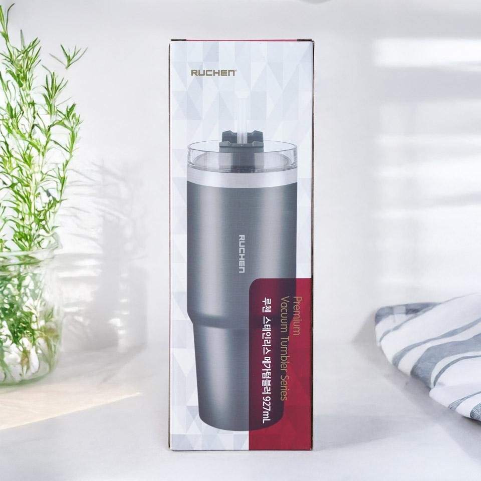 메가마트 루첸 스테인리스 메가텀블러 927ml 그레이 - 상세 이미지 2