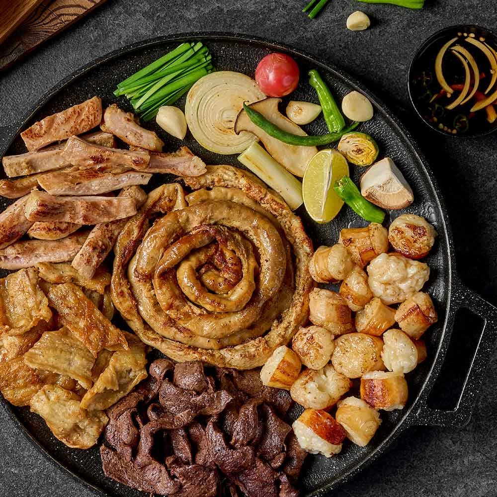 집에서먹자 곱이곱다 모듬한판 소 초벌 곱창구이 대창 막창 염통 술안주 560g 760g