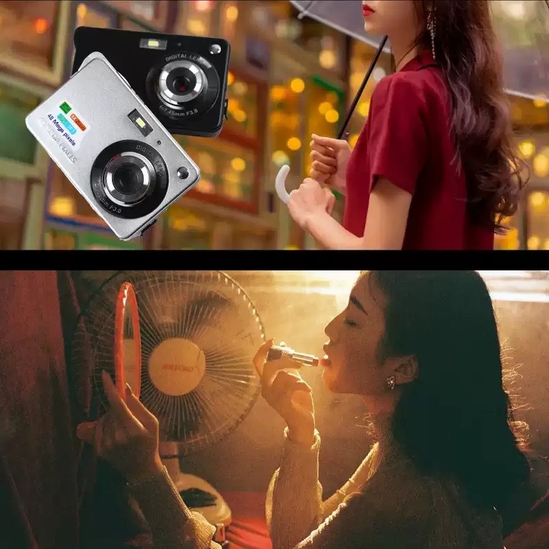 입문용 디카 4800만화소 디지털 카메라 빈티지 레트로 블랙 일반 310 (20필터) 공식 표준 - 상세 이미지 2