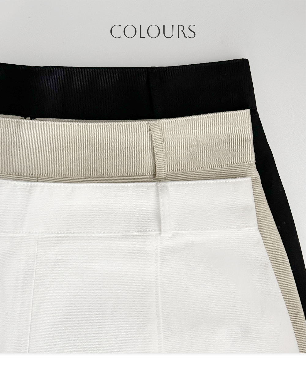 Front cotton skirt봄/가을/H라인/롱/스커트/코튼/면/슬림/출근룩/하객룩/도쿄여행/유럽여행 상세 이미지 4