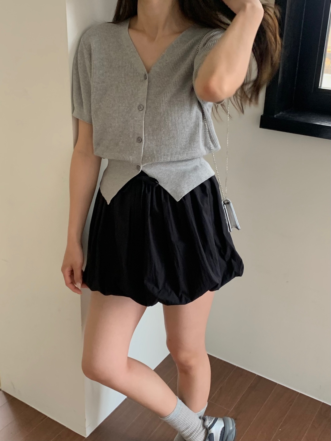 핀터 펌킨 벌룬 미니 스커트 4color (치마바지/ 미니스커트/ 벌룬스커트/ 화이트스커트/ 밴딩스커트) 상세 이미지 27