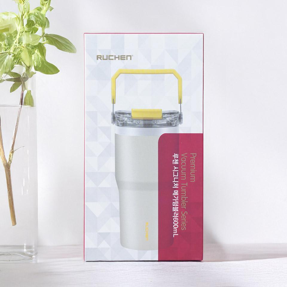 메가마트 루첸 시그니처 메가텀블러 600ml(아이보리) - 상세 이미지 2