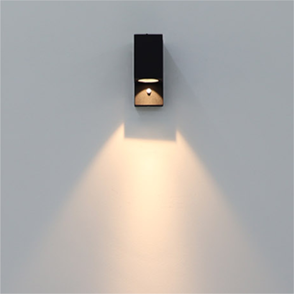 LED 에코 퓨카 방수 센서 벽등 5W 블랙 플리커프리 더쎈 동성조명 - 상세 이미지 3
