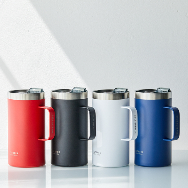 오슬로 이중진공 뚜껑 스텐머그 600ml - 상세 이미지 2