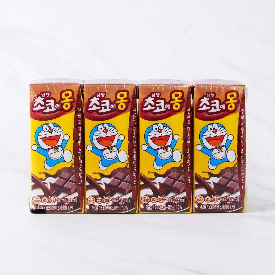 메가마트 남양 초코에몽 초코렛드링크 180mlx4 - 상품 이미지