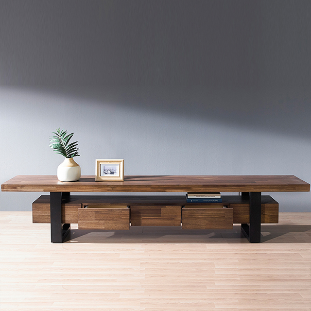 스코나 브런슨 원목 2200 거실장 티비장 TV다이