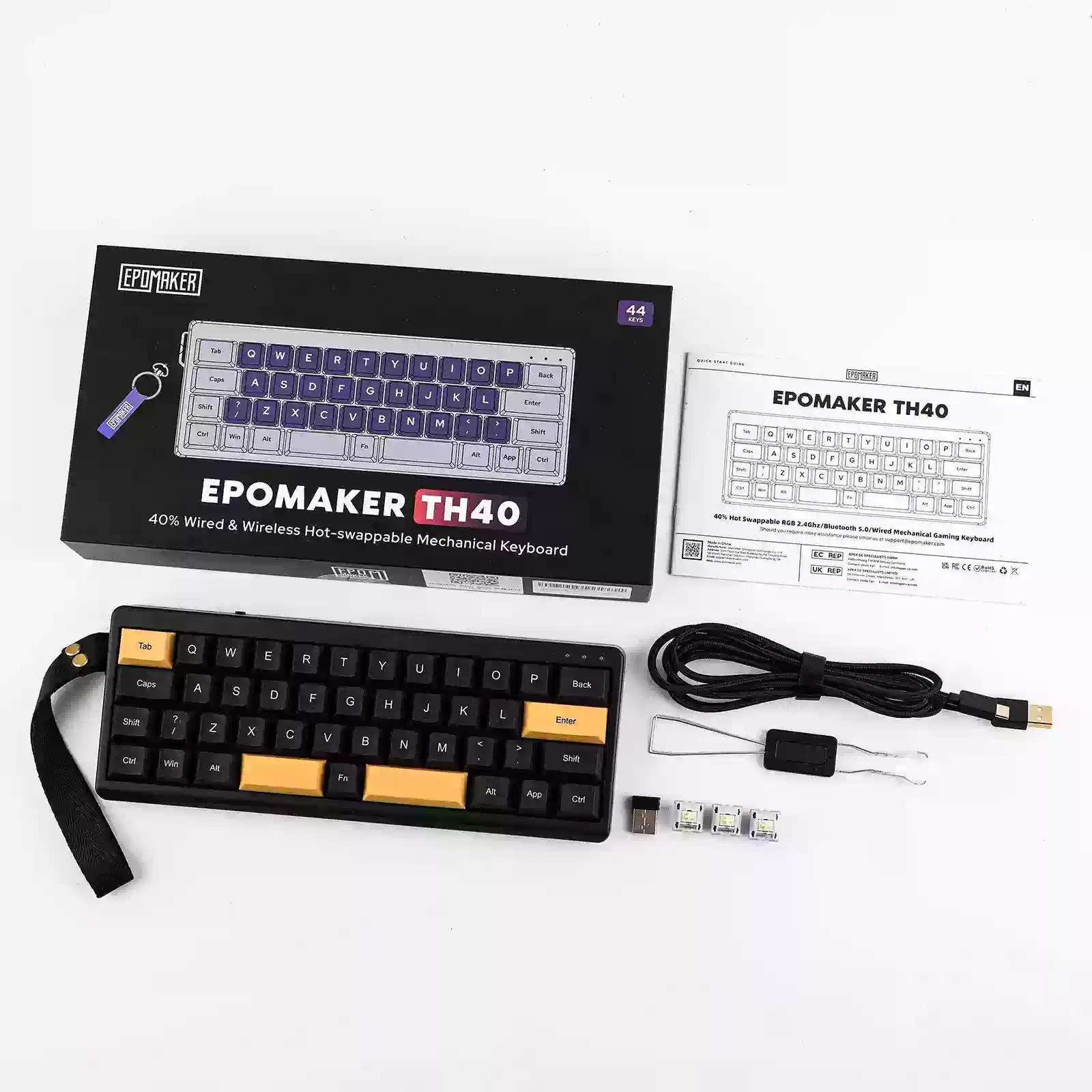 에포메이커 EPOMAKER TH40 미니키보드 무선 기계식핫 스왑 VIA 3 - 상세 이미지 3