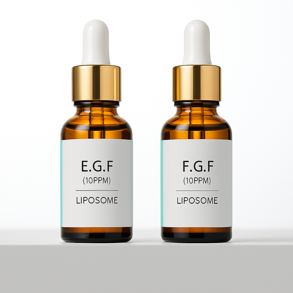 랑팡EGF앰플+FGF앰플 10ppm원액2개총 60ml피부과레이저치료후 보습 영양 수분 세럼 - 메인 이미지