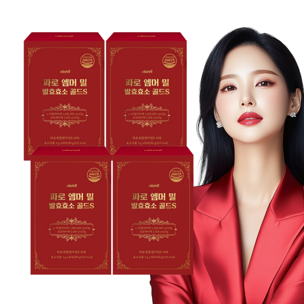 파로 효소 곡물 소화 효소 아라비노자일란 30포, 4개 - 상품 이미지