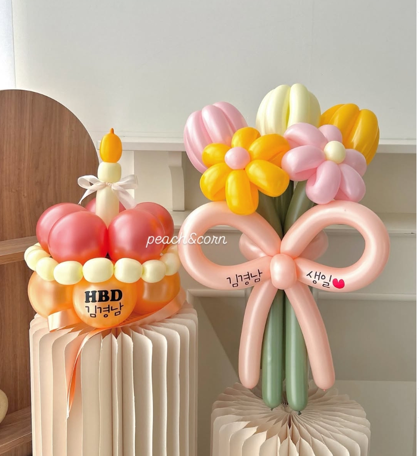 풍선케이크 모자 생일 이벤트 완제품 졸업 학예회 전시회 재롱잔치 어린이집 파티 콩쿨 김포 - 상세 이미지 4