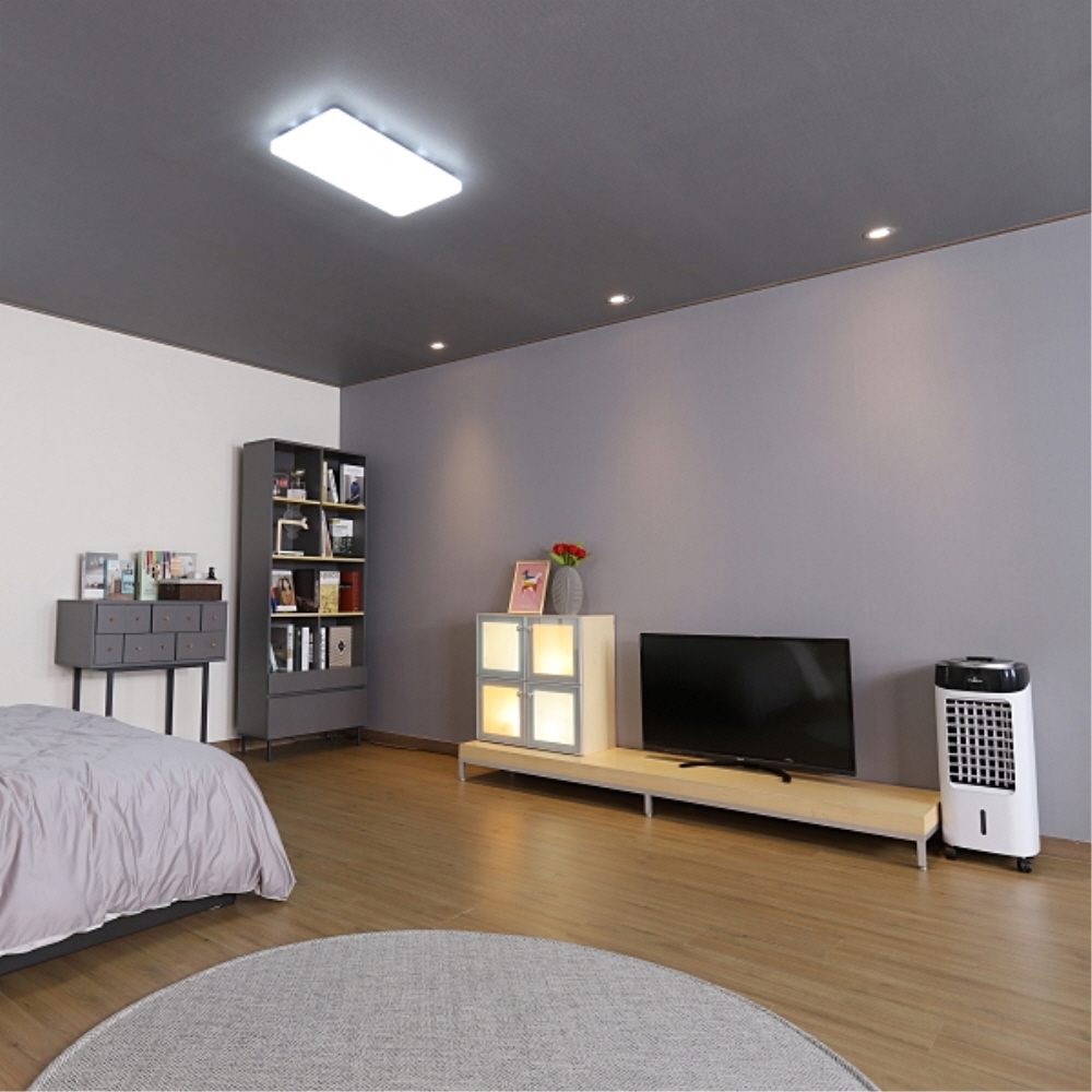 LED PREMIUM 거실등 3등 75W 주광색 플리커프리 전등 조명 메가맨 - 상세 이미지 3