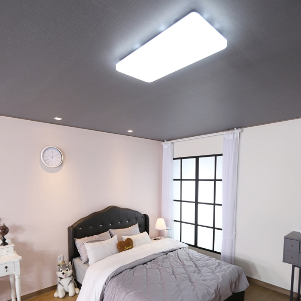 LED PREMIUM 거실등 3등 75W 주광색 플리커프리 전등 조명 메가맨 - 상세 이미지 4