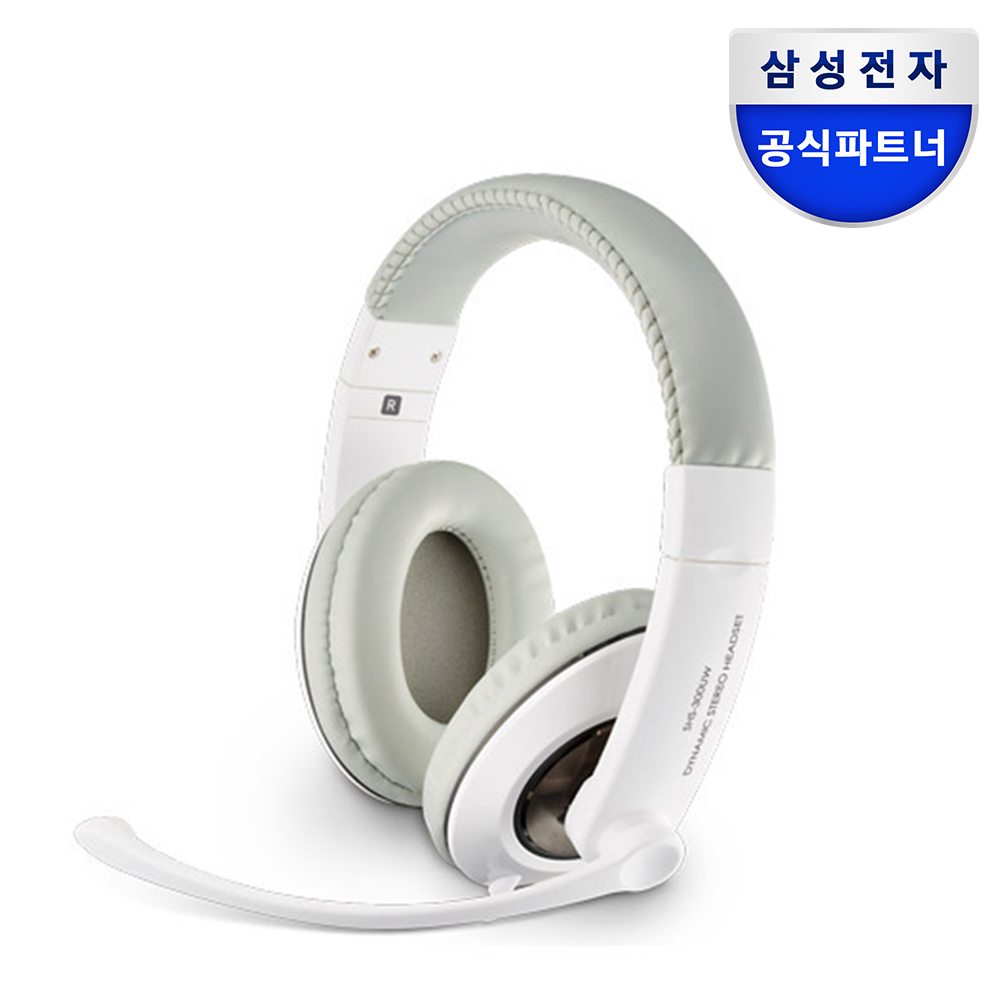 삼성 유선 USB타입 헤드셋 PC 게이밍 어학용 SHS-300U 화이트