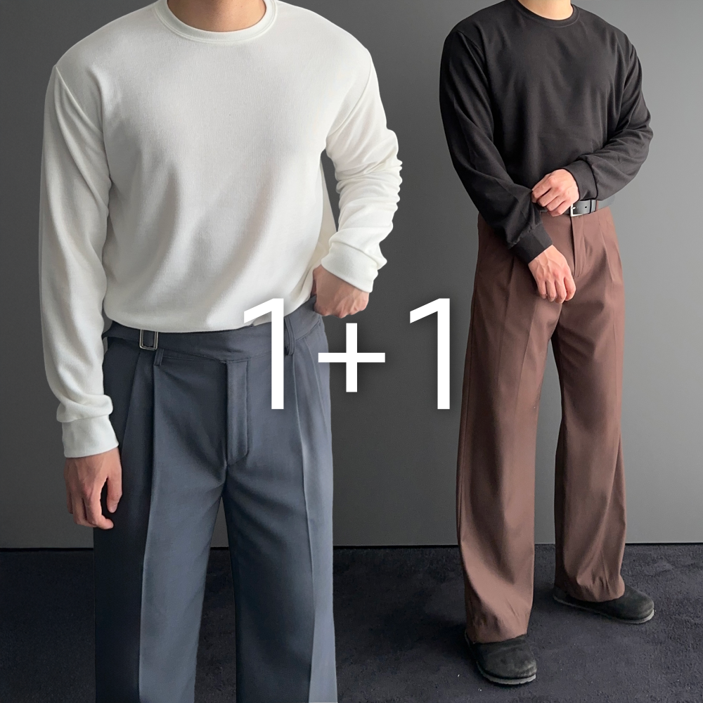 1+1 남자얇은니트 남자봄니트 - 상품 이미지