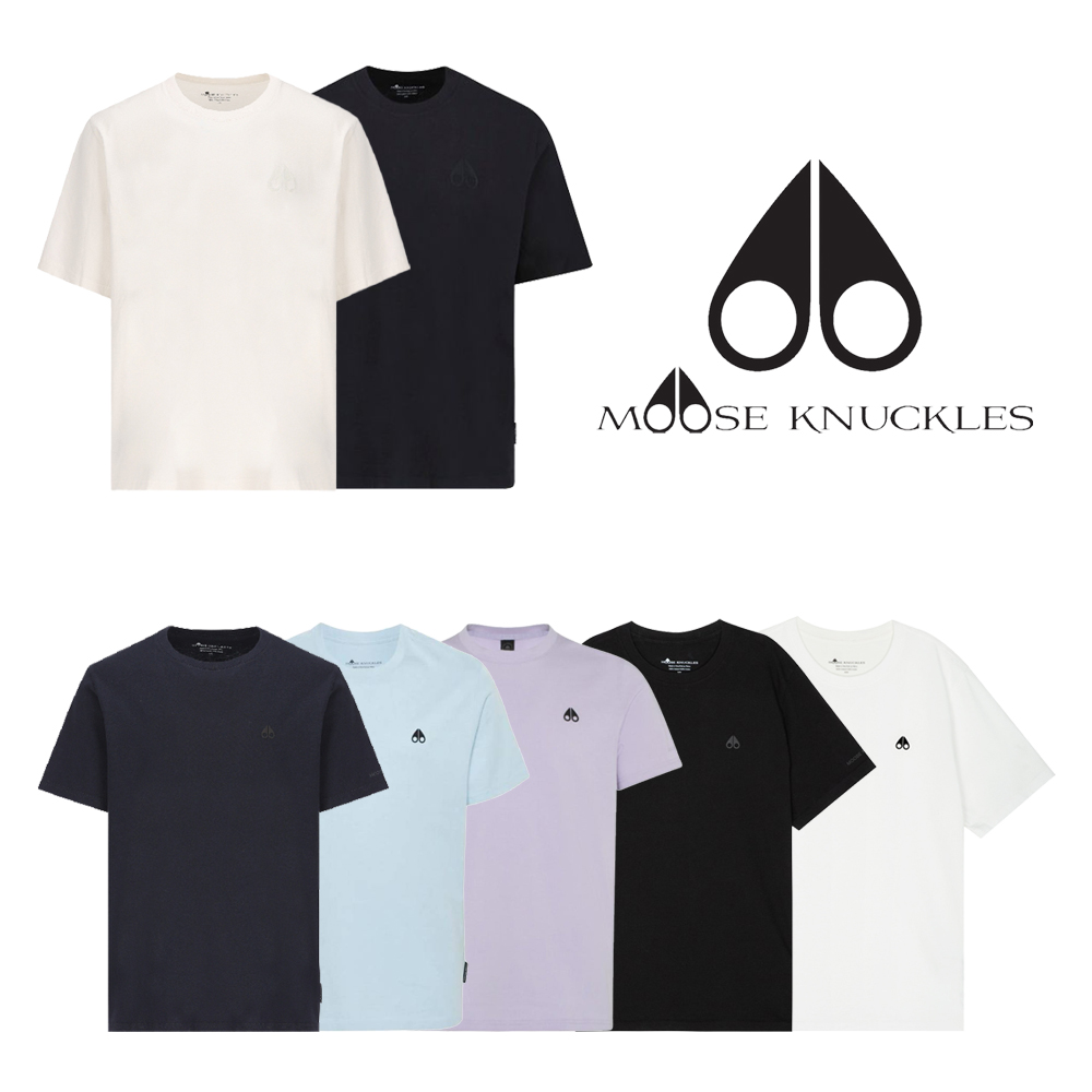 무스너클 반팔 미니 로고 폴로 티셔츠 새들라이트 헨리