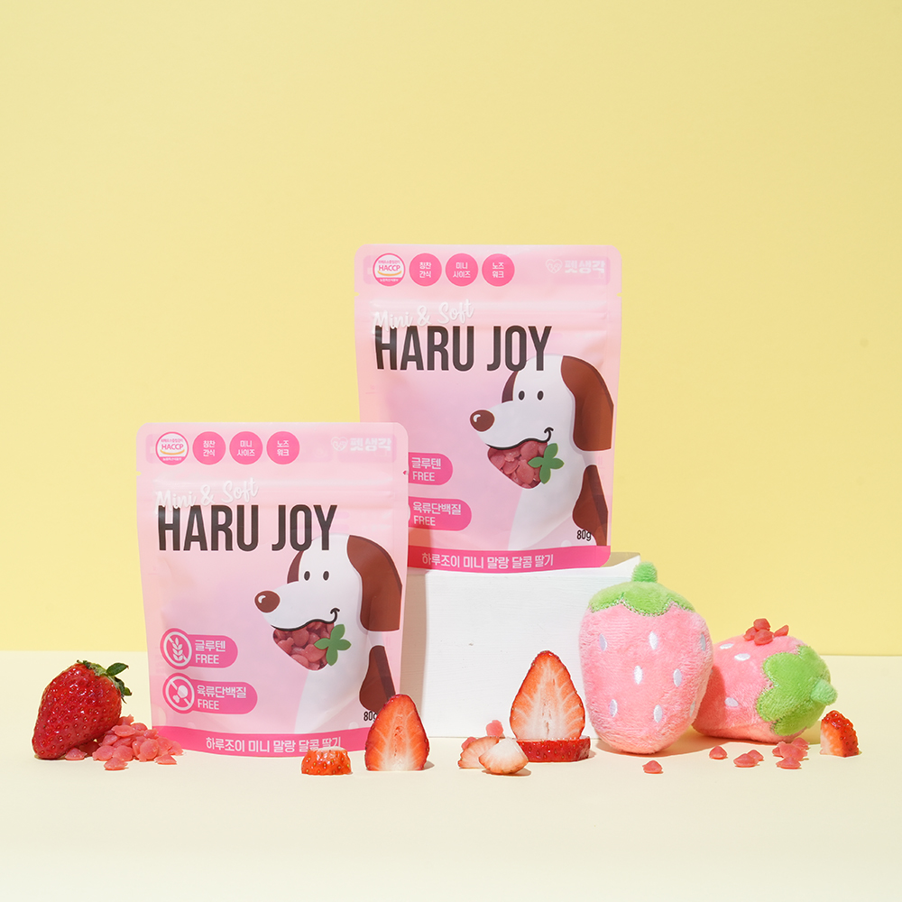 펫생각 저칼로리 강아지 간식 노즈워크 다이어트 훈련 교육 칭찬 딸기, 80g, 1개 이미지 3