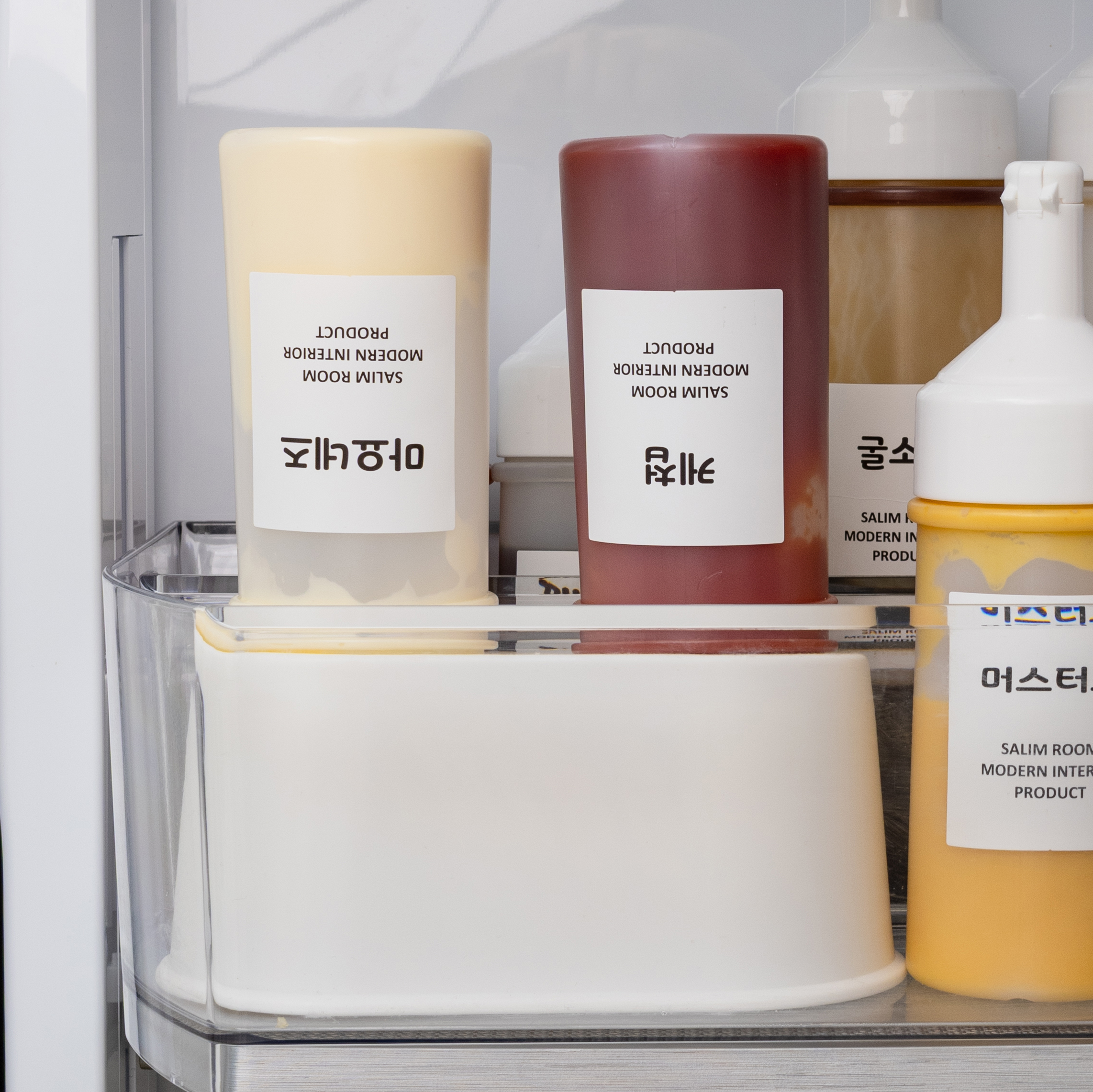 냉장고 정리 소스 홀더 정리함 거꾸로 양념통 도어 거치대 정리함 홀더 - 상세 이미지 4