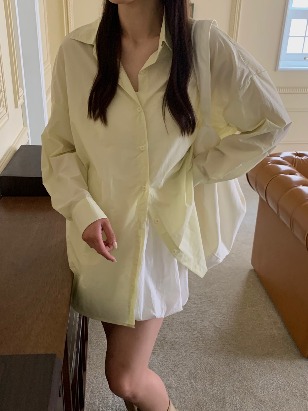 핀터 펌킨 벌룬 미니 스커트 4color (치마바지/ 미니스커트/ 벌룬스커트/ 화이트스커트/ 밴딩스커트) 상세 이미지 15