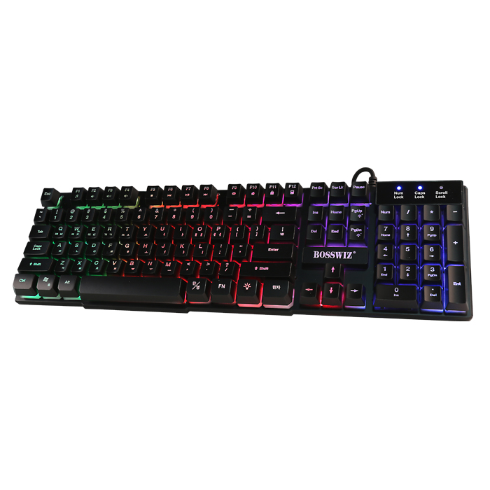 보스위즈 K80 유선 멤브레인 LED 게이밍 키보드 - 메인 이미지