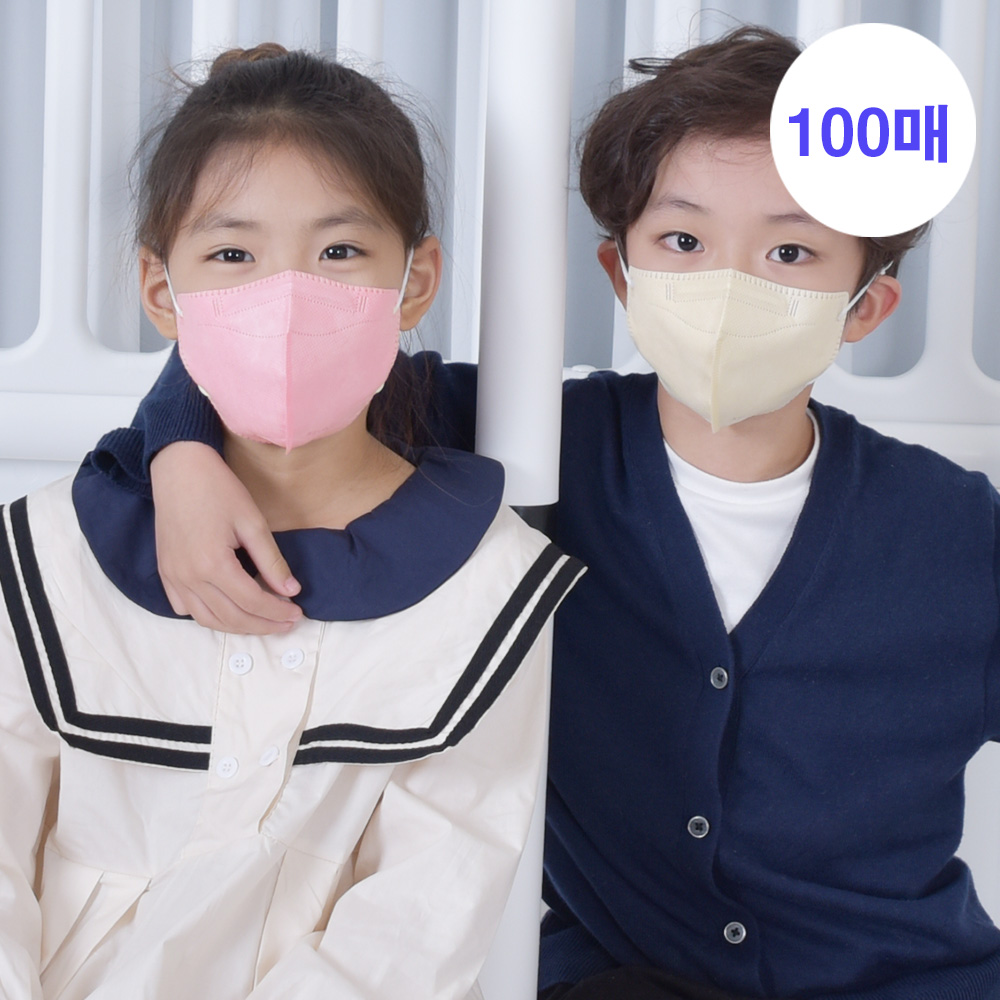 메디케이알 데일리핏 새부리형 KF94 소형 100매 어린이마스크