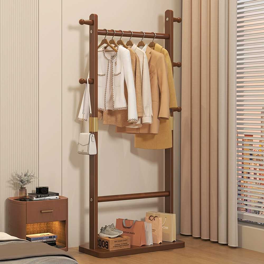 원목미니행거 스탠드 옷걸이 조립 옷 거치대 드레스룸 60cm - 상세 이미지 3