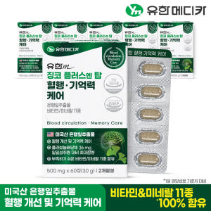 [12개월] 유한메디카 징코 플러스 엔 탑 혈행 기억력 케어 60정, 6... 맛있게 먹은 솔직 후기 - 상품 이미지 2