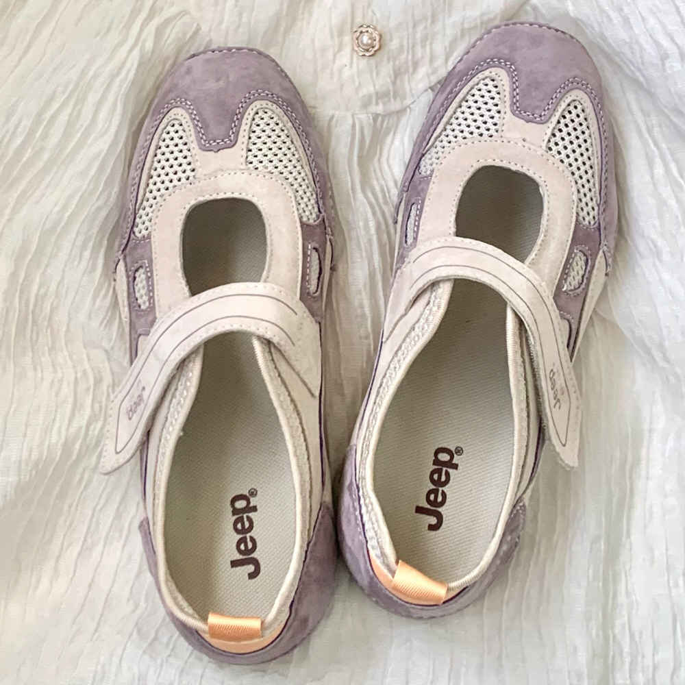 지프 JEEP 메리제인 여성 샌들 퍼플