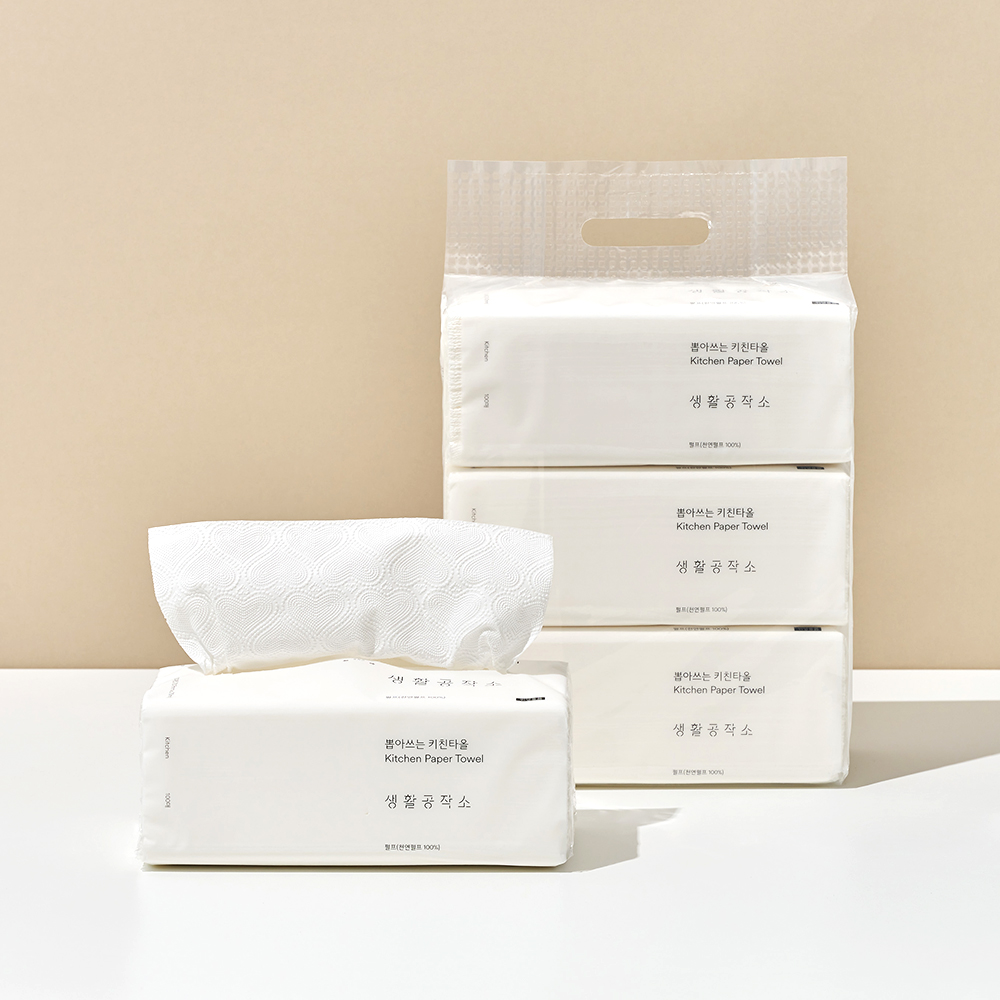 생활공작소 뽑아쓰는 키친타올 100매 9팩