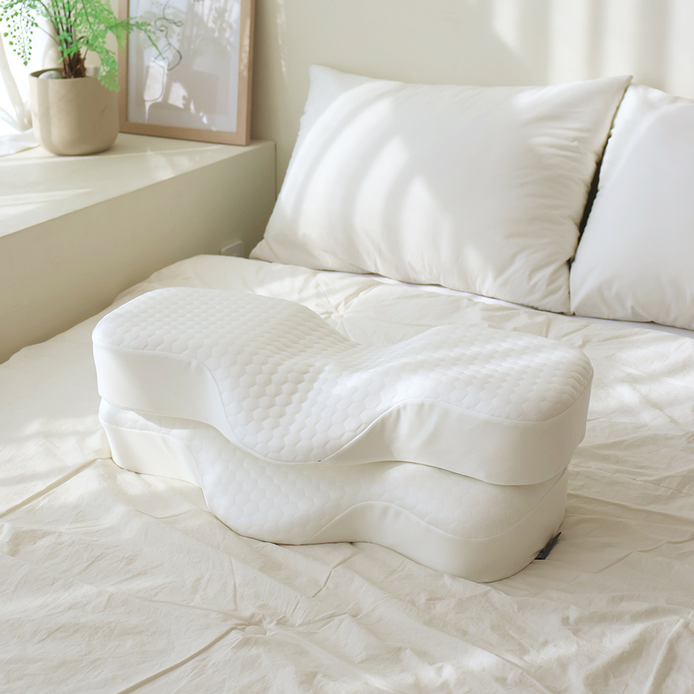 베네폼 듀얼플러스 풀 인서트 기능성 일자목 경추 베개 고밀도메모리폼 듀라론 냉감 목디스크