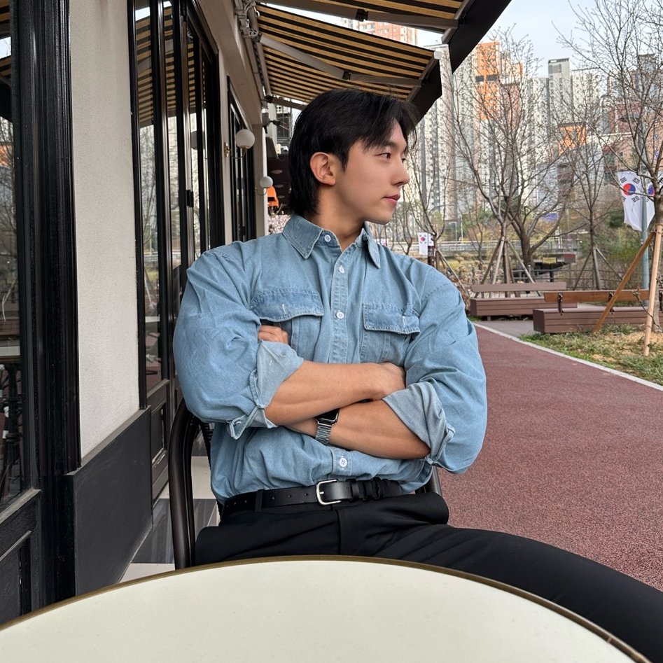 남자청남방 남자데님셔츠 흑청셔츠 - 상세 이미지 2