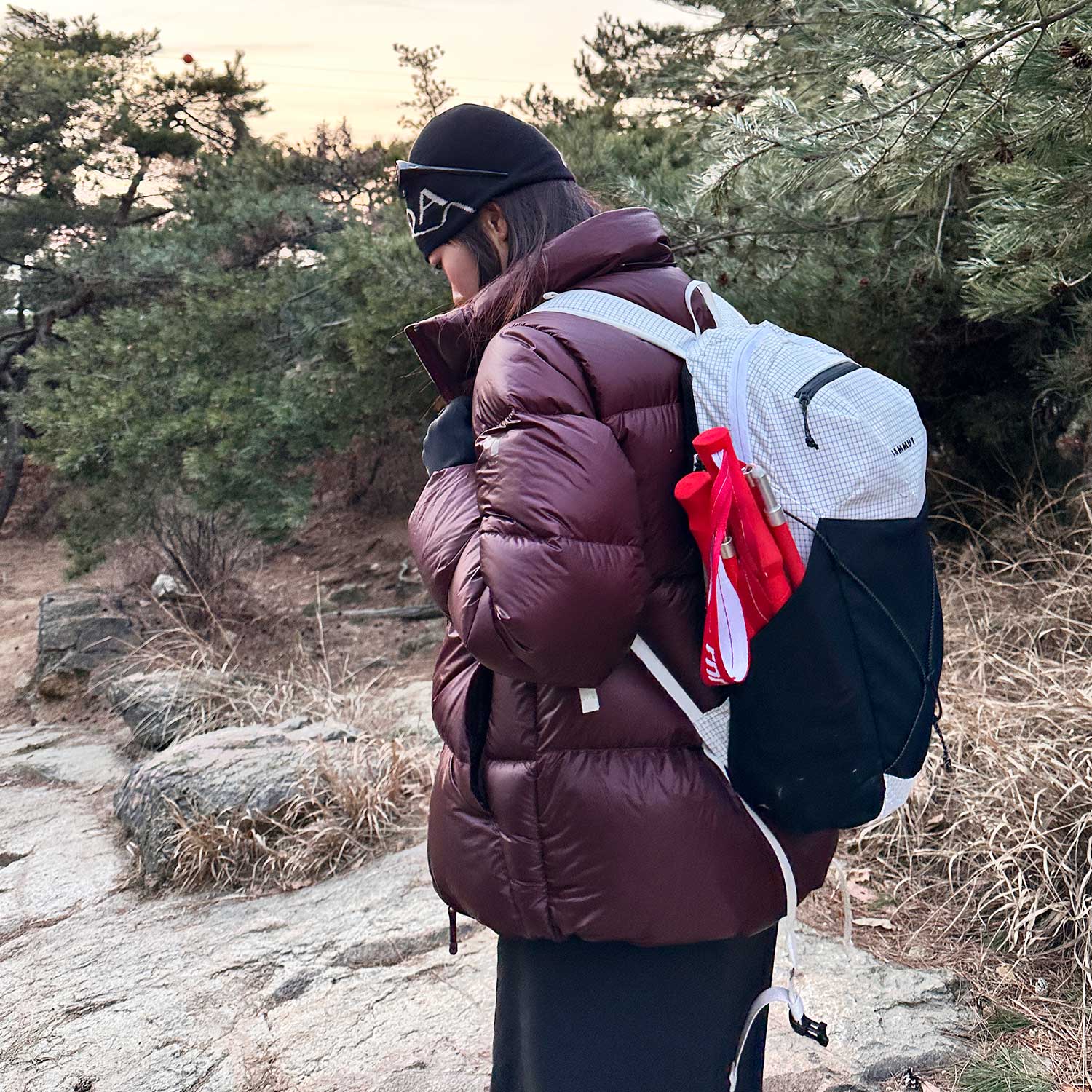 rnrn 등산스틱 접이식 듀랄루민 노르딕워킹 등산용 스틱 지팡이 - 상세 이미지 5