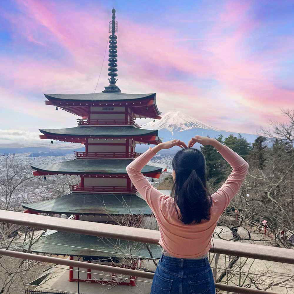 도쿄 후지산 포토스팟 가와구치코 오이시&센겐 공원&오시노 핫카이&로손 편의점 1일 버스투어