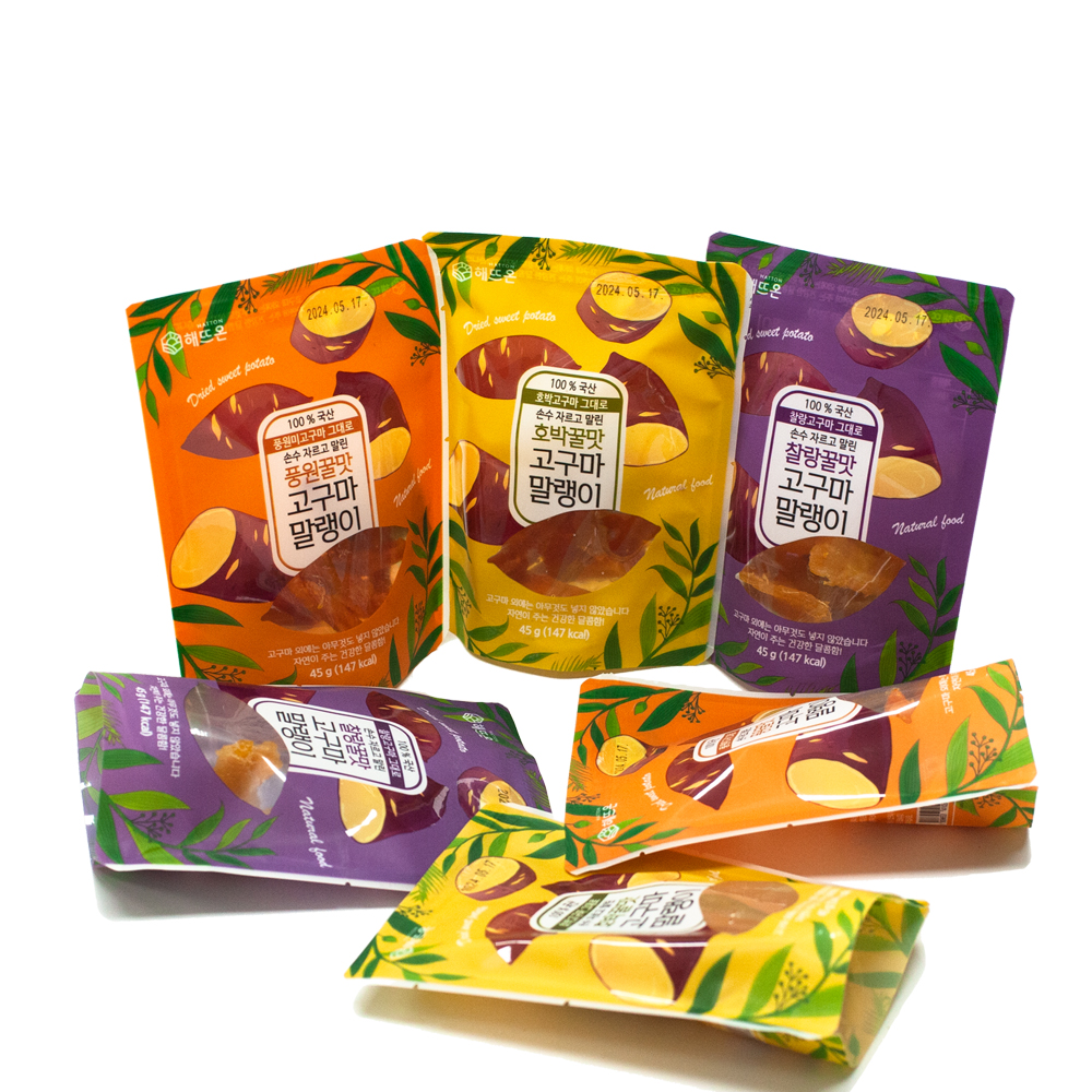 해뜨온 수제 꿀맛 고구마 말랭이 45g 3종 (10/15/20개)