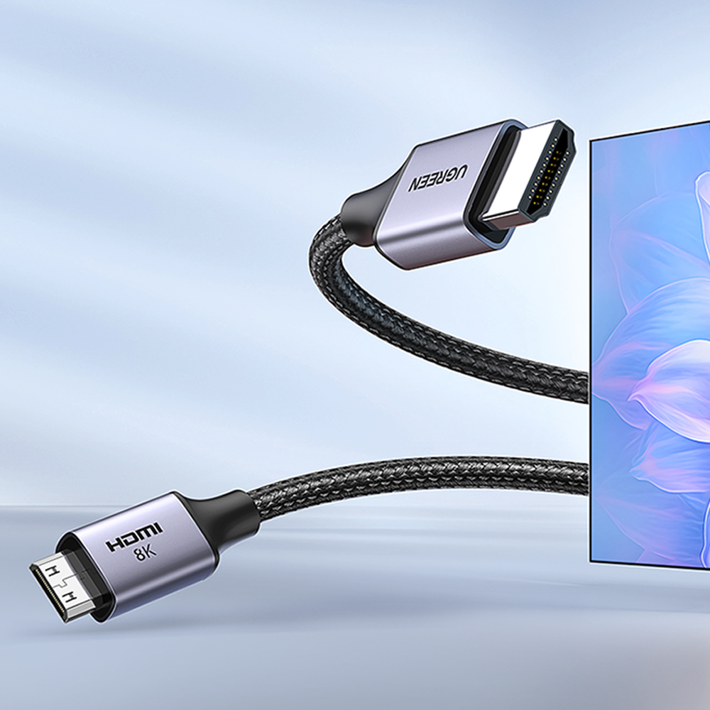 유그린 8K 60Hz Mini HDMI to HDMI 2.1 모니터 케이블 HD163 - 상세 이미지 3