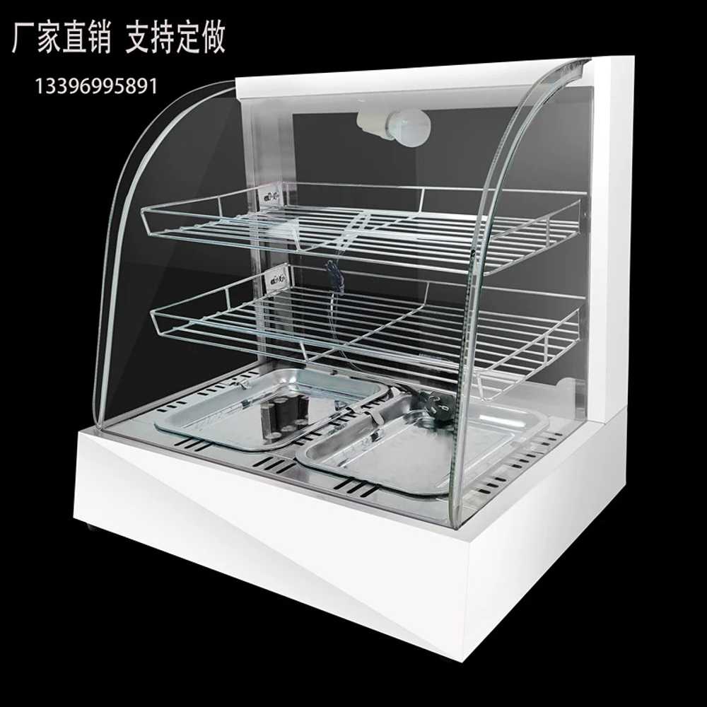 보온진열대 편의점 휴게소 온장고 튀김 쇼케이스 분식 52x40x52cm 3단 소형트레이2개 이미지 6