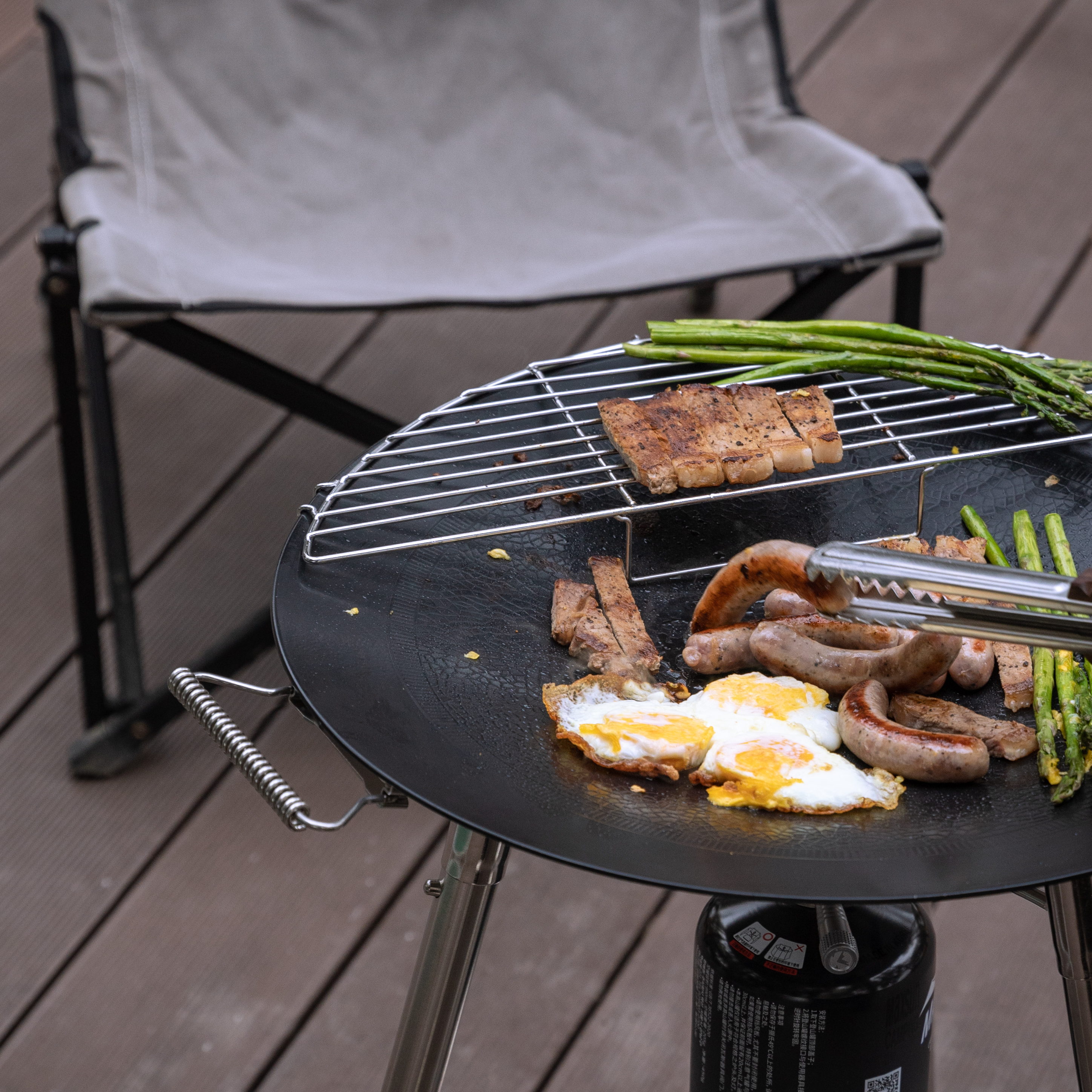 캠핑문 통3중 마스터 그리들 높이조절 스탠드 세트 GR-900