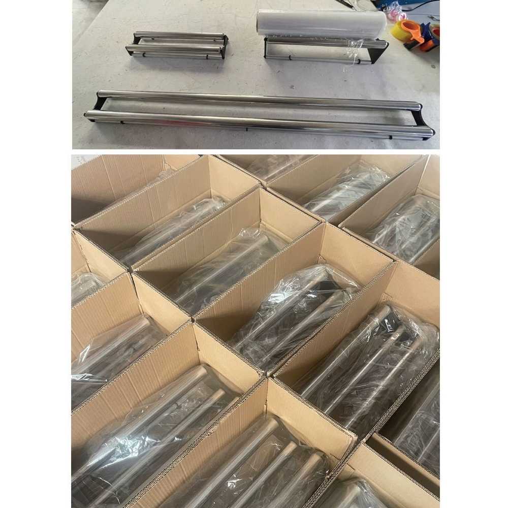 필름 롤러 거치대 원단 벽지 풀링기 롤필름 선통대 50cm 더블 스틸 - 상세 이미지 4