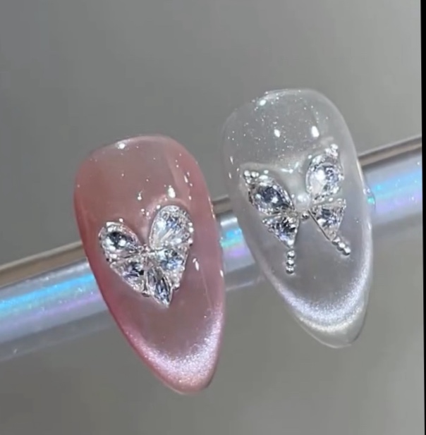 [자석젤 찰떡템] 참인스톤 하트 진주 큐빅 네일파츠