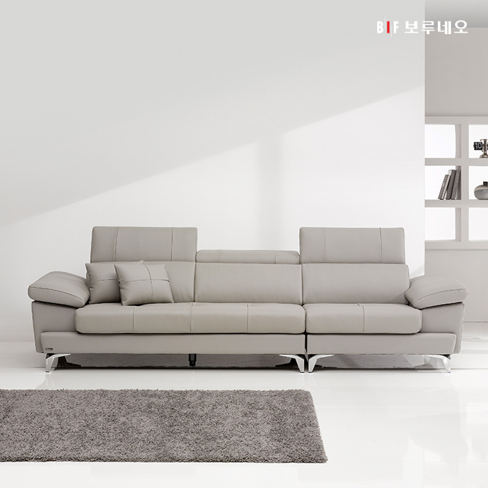 보루네오 마르스 헤드틸팅 4인용 이태리산 천연소가죽 소파 / 쿠션+스툴+테이블 증정 / 수도권 무배