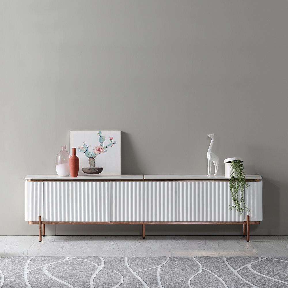 스코나 로프턴 템바보드 로즈골드 포세린 세라믹 2100 거실장