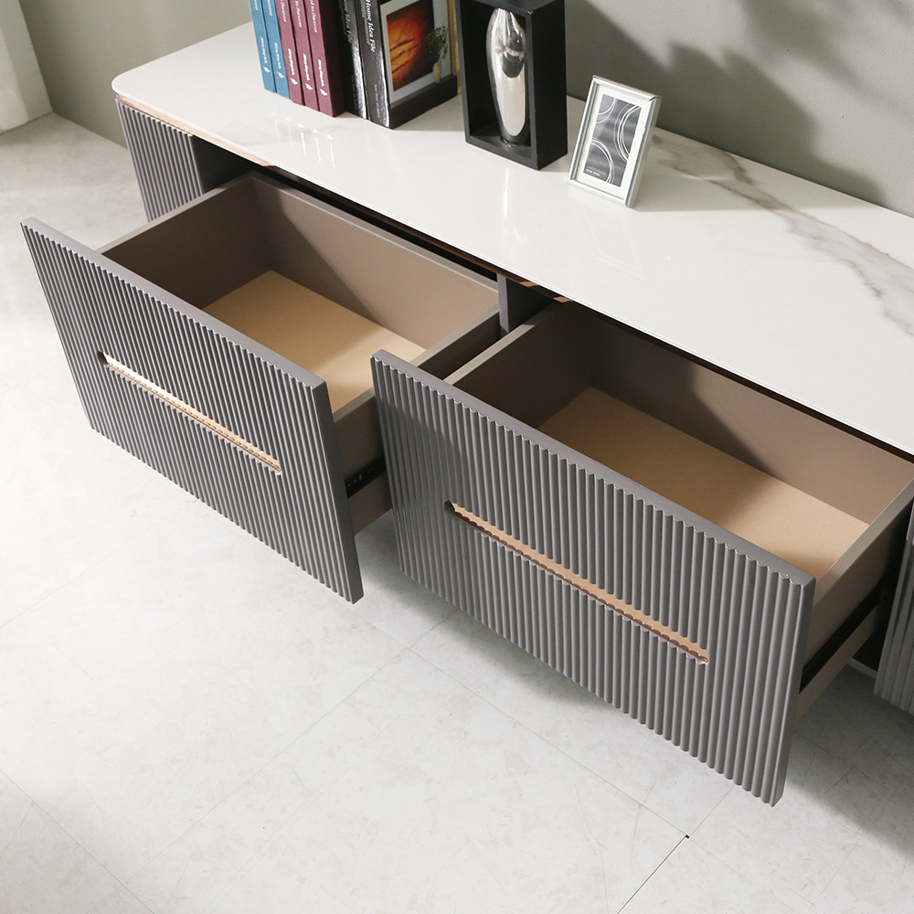 스코나 리벨스 템바보드 그레이 포세린 세라믹 2100 거실장 TV장