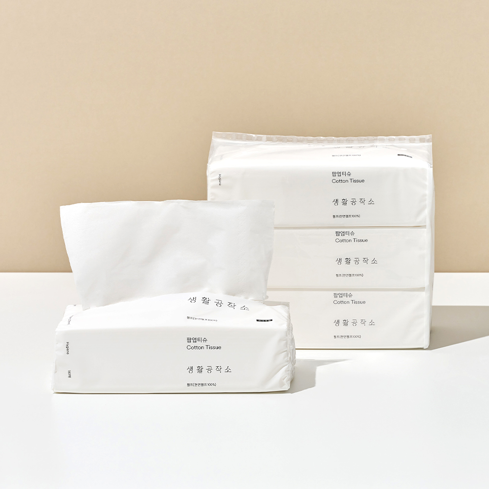 생활공작소 각티슈 뽑아쓰는휴지 6개