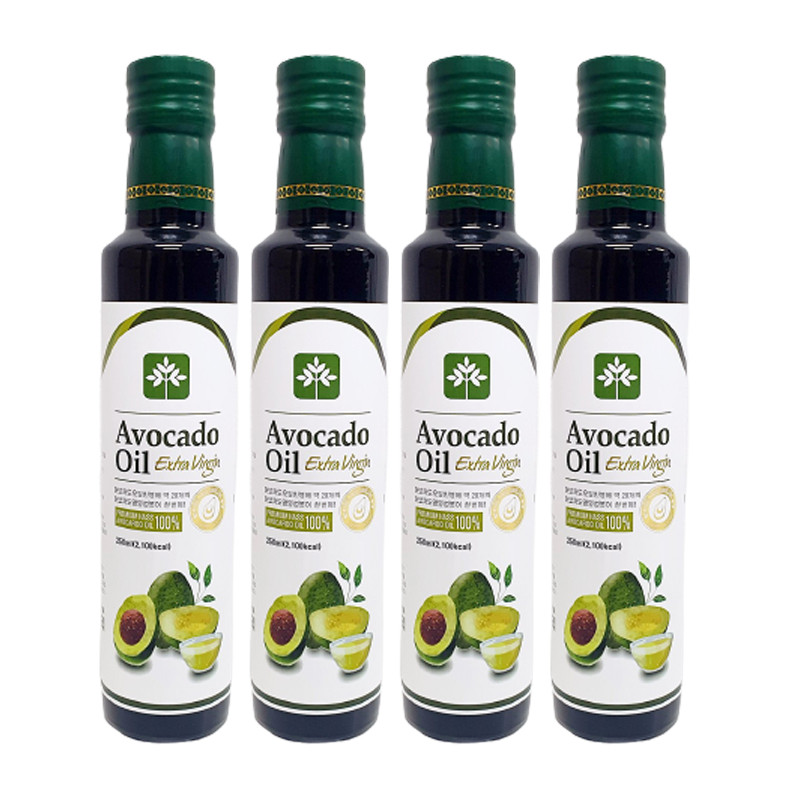 행복팩토리 100% 최상급 아보카도오일 엑스트라버진 아보카도유 효능 250ml, 4개 사진 1