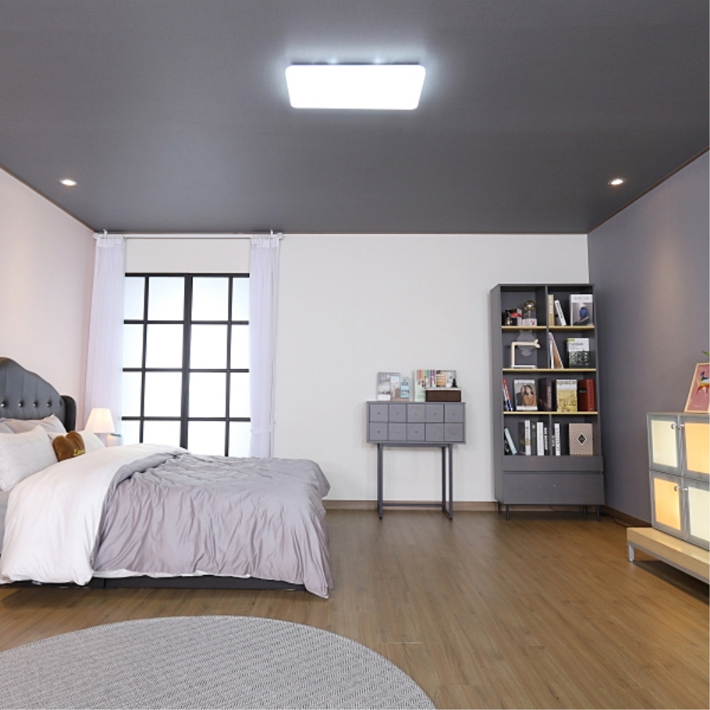 LED PREMIUM 거실등 3등 75W 주광색 플리커프리 전등 조명 메가맨 - 상세 이미지 2